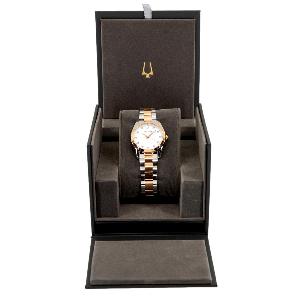 Bulova Ladies 98P207 Surveyor Mop Dial Diamonds Quartz