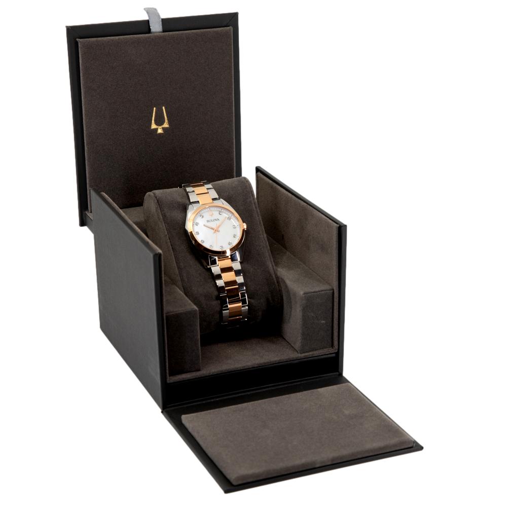 Bulova Ladies 98P207 Surveyor Mop Dial Diamonds Quartz