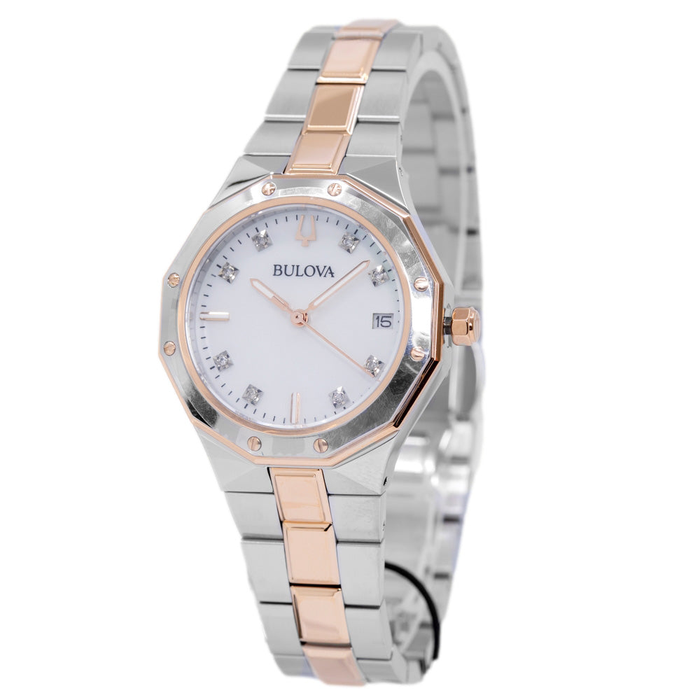 Bulova Women's 98P235 Octagon Lady Diamonds 32mm Quartz