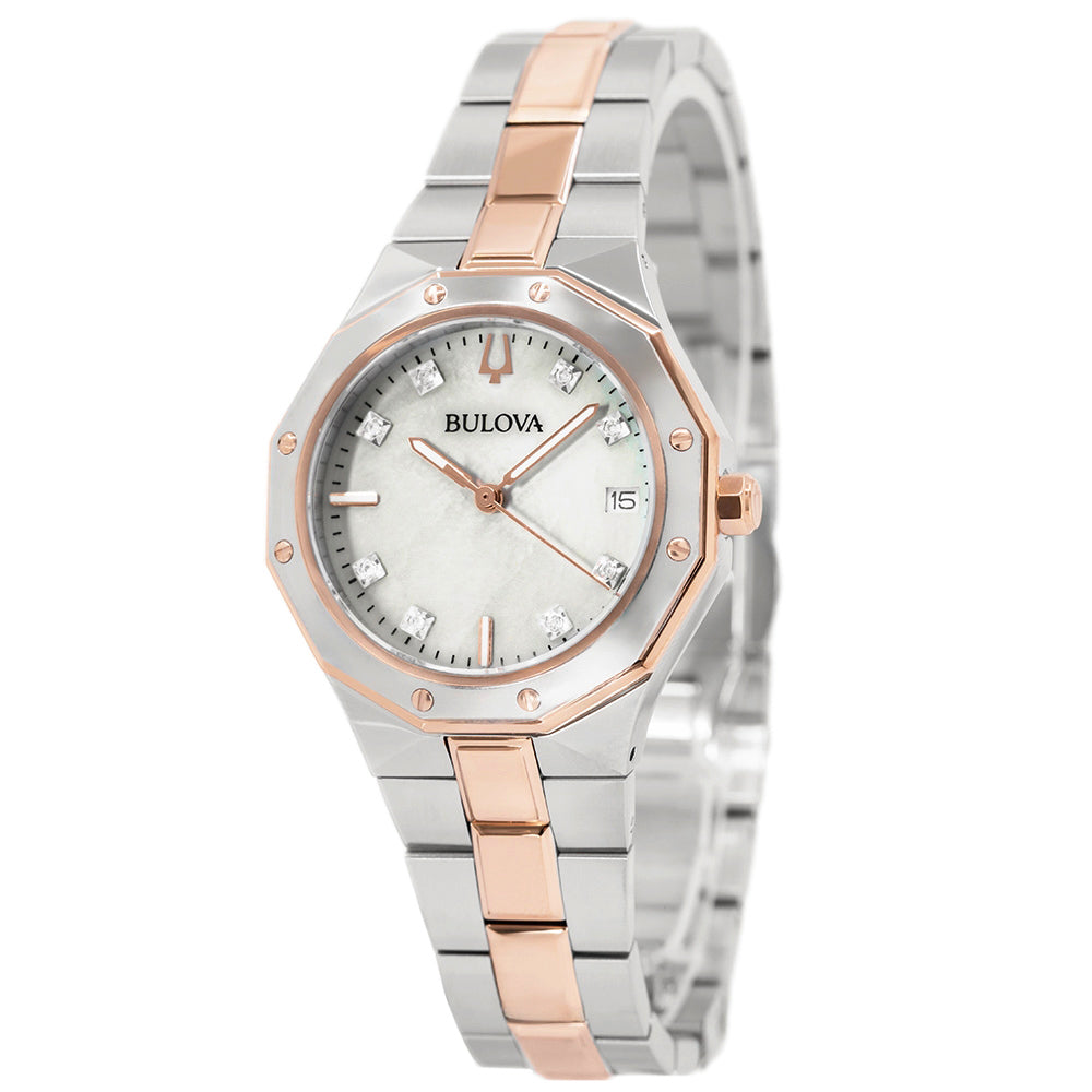 Bulova Women's 98P235 Octagon Lady Diamonds 32mm Quartz