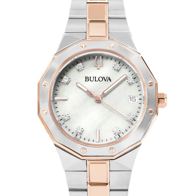 Bulova Women's 98P235 Octagon Lady Diamonds 32mm Quartz