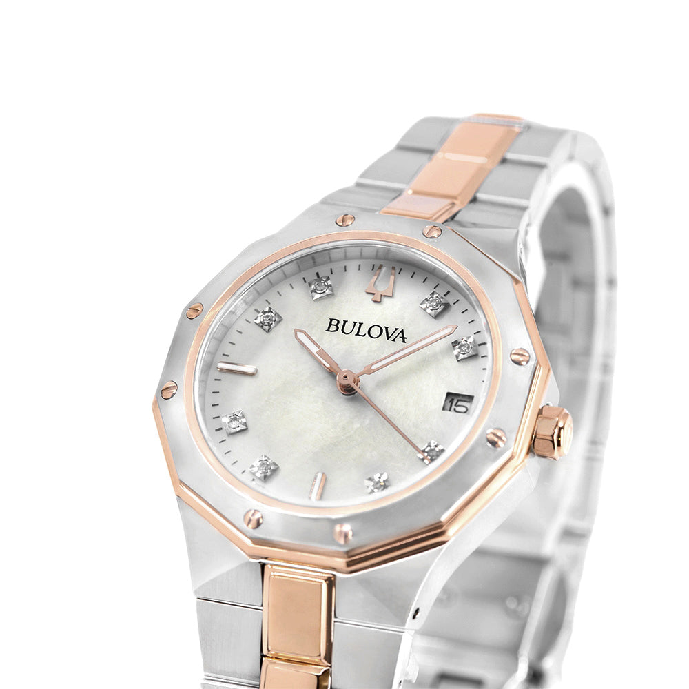 Bulova Women's 98P235 Octagon Lady Diamonds 32mm Quartz