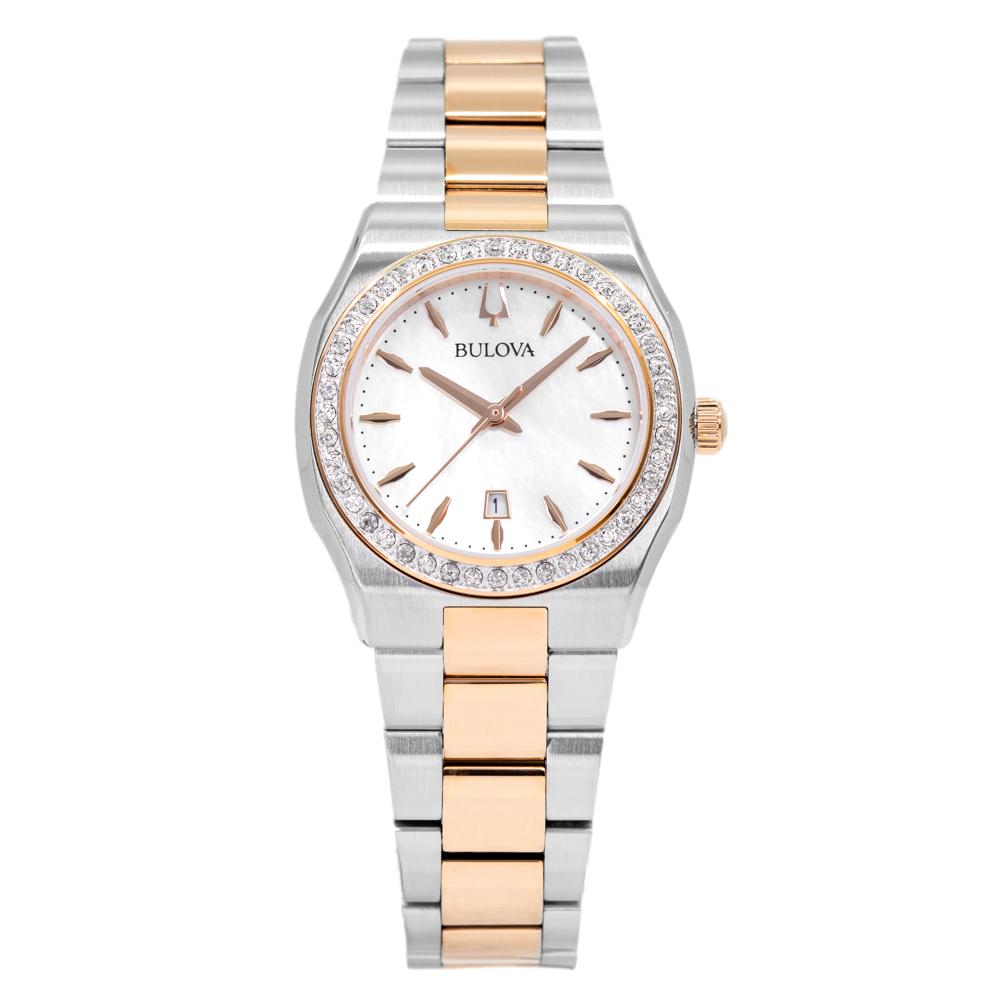 Bulova Ladies 98R283 Surveyor Mop Dial Diamonds Watch