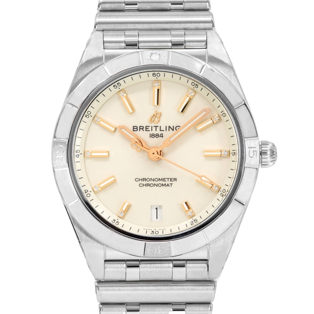 Breitling Ladies A10380101A2A1 Chronomat Diamond Set