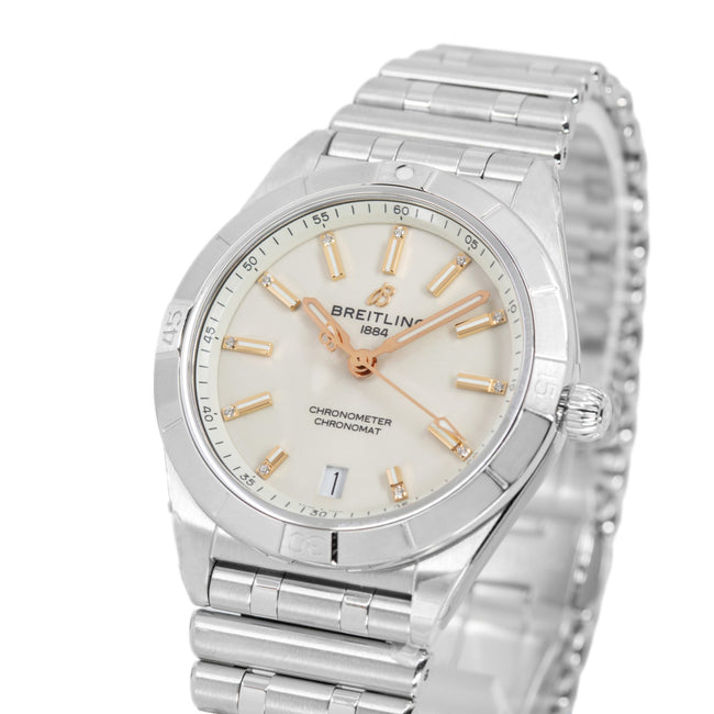 Breitling Ladies A10380101A2A1 Chronomat Diamond Set