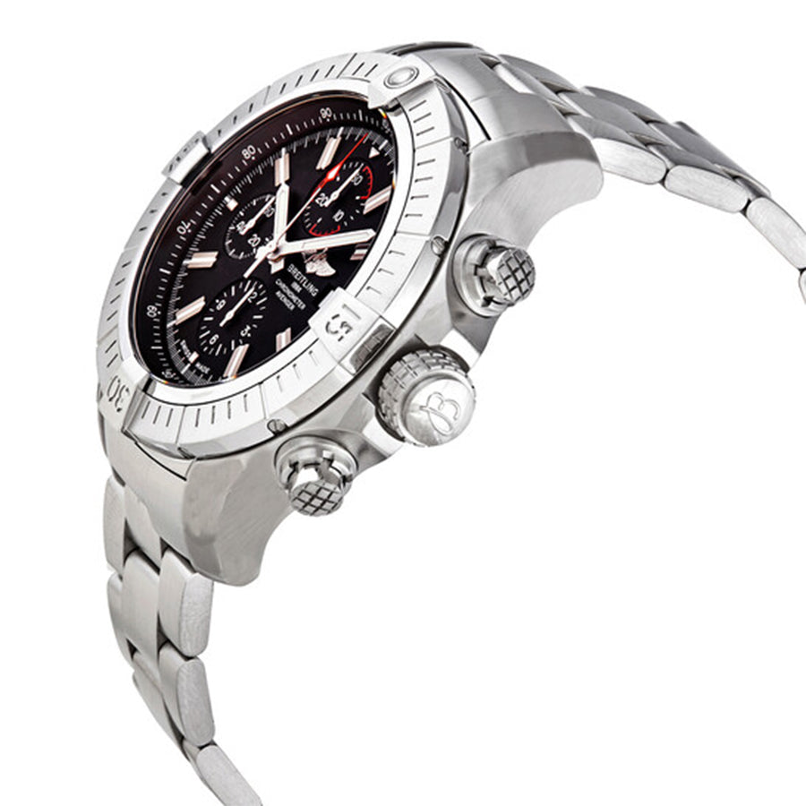 Breitling A13375101B1A1 Super Avenger Chrono Black Dial