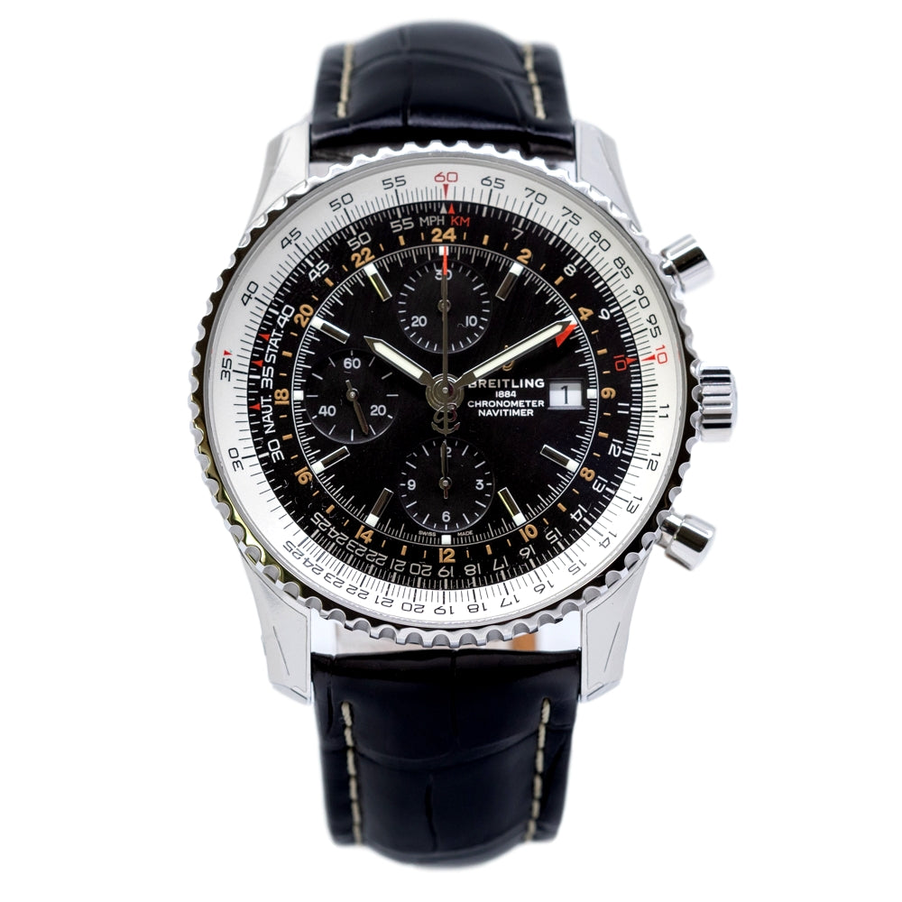 Breitling A24322121B2P1 Navitimer schwarzes Zifferblatt Uhr