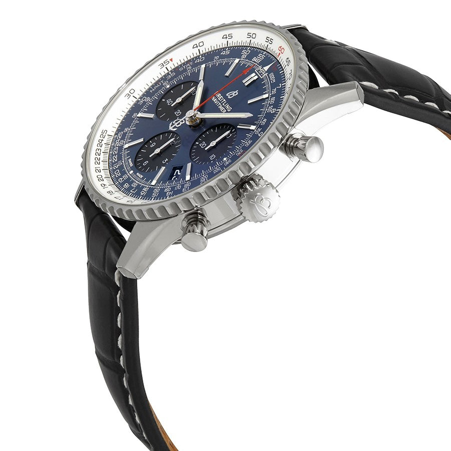 Breitling Men's AB0121211C1P3 Blue Dial Chrono Watch