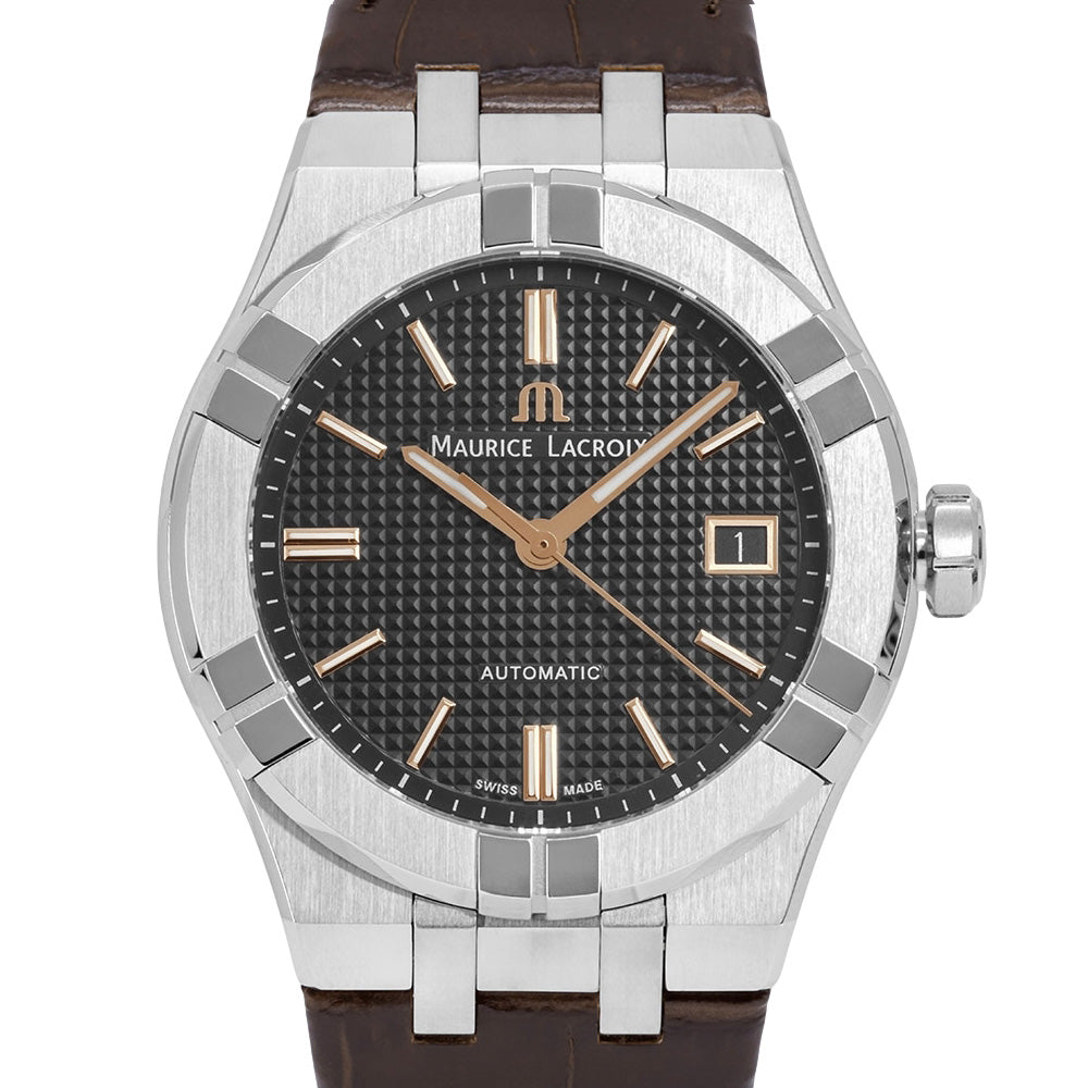 MauriceLacroix AI6007-SS001-331-1 Aikon Grau Zifferblatt 39mm Uhr