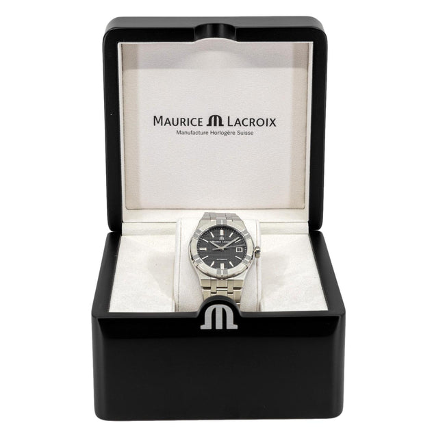 Maurice Lacroix AI6008-SS002-330-1  Aikon Black Dial  Watch