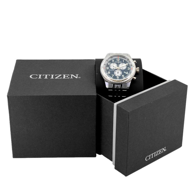 Citizen Men's AT2460-89L Aviator Chrono Blue Dial Watch