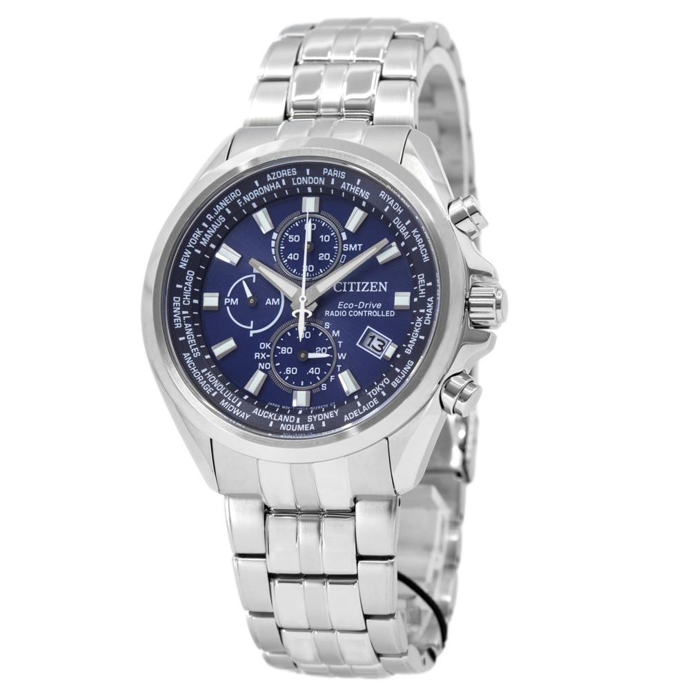 Citizen Herrenuhr AT8200-87L Chrono Sport Blaues Zifferblatt