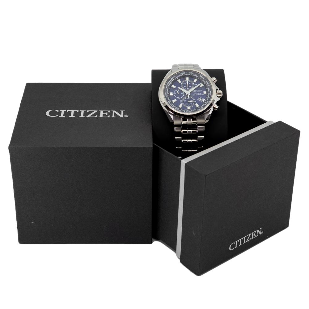 Citizen Herrenuhr AT8200-87L Chrono Sport Blaues Zifferblatt