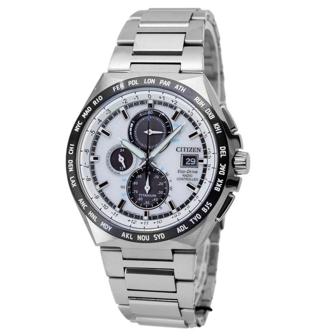 Citizen AT8238-84A Super Titanium Radio Eco-Drive Chrono