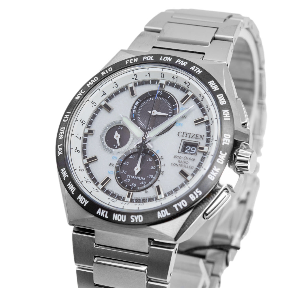 Citizen AT8238-84A Super Titanium Radio Eco-Drive Chrono