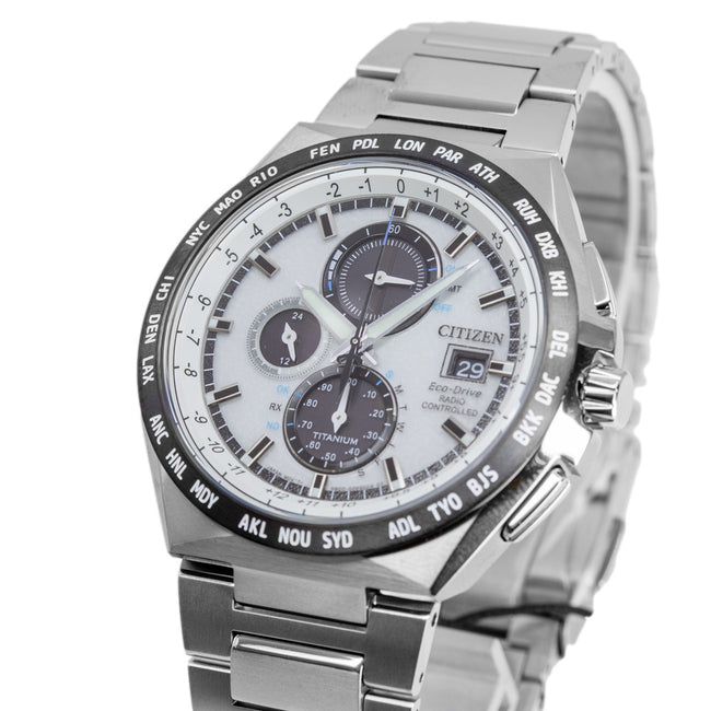 Citizen AT8238-84A Super Titanium Radio Eco-Drive Chrono