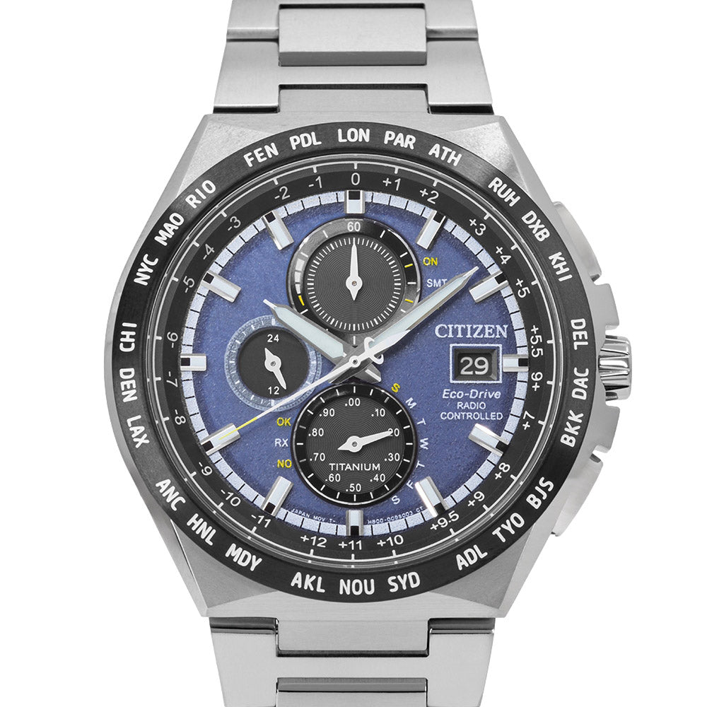 Citizen AT8238-84L Super Titanium Radio Eco-Drive Chrono