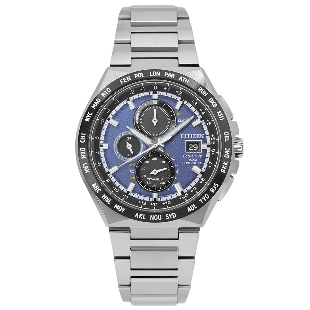 Citizen AT8238-84L Super Titanium Radio Eco-Drive Chrono