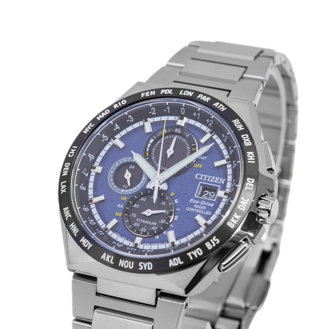 Citizen AT8238-84L Super Titanium Radio Eco-Drive Chrono