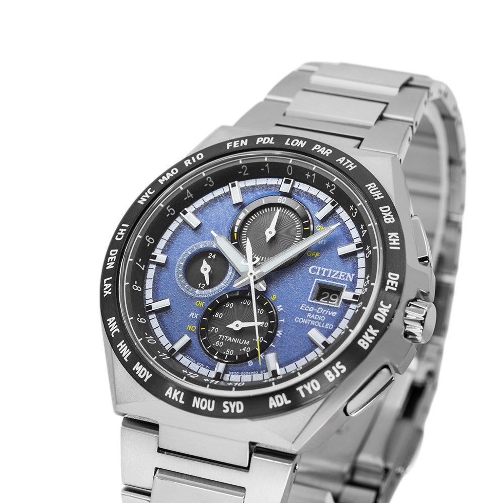 Citizen AT8238-84L Super Titanium Radio Eco-Drive Chrono