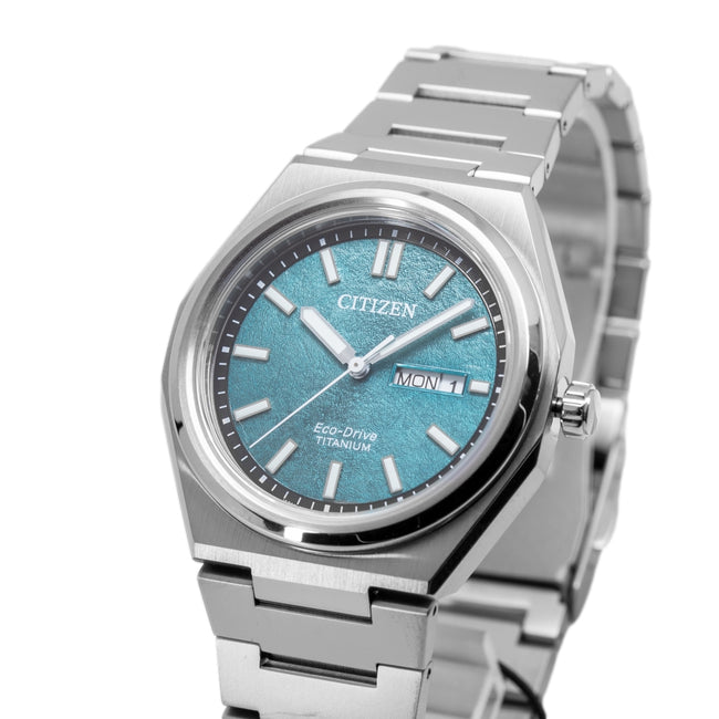 Citizen Men's AW0130-85X Super Titanium Green Dial Eco-Drive