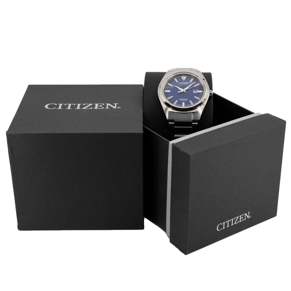 Citizen Herrenuhr AW1640-83L Super Titanium Blaues Zifferblatt