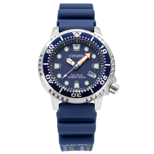 Citizen Herren BN0151-17L Taucheruhr mit blauem Zifferblatt