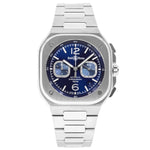 Bell&Ross Men's BR05C-BU-ST/SST BR 05 Chrono Blue Dial Watch