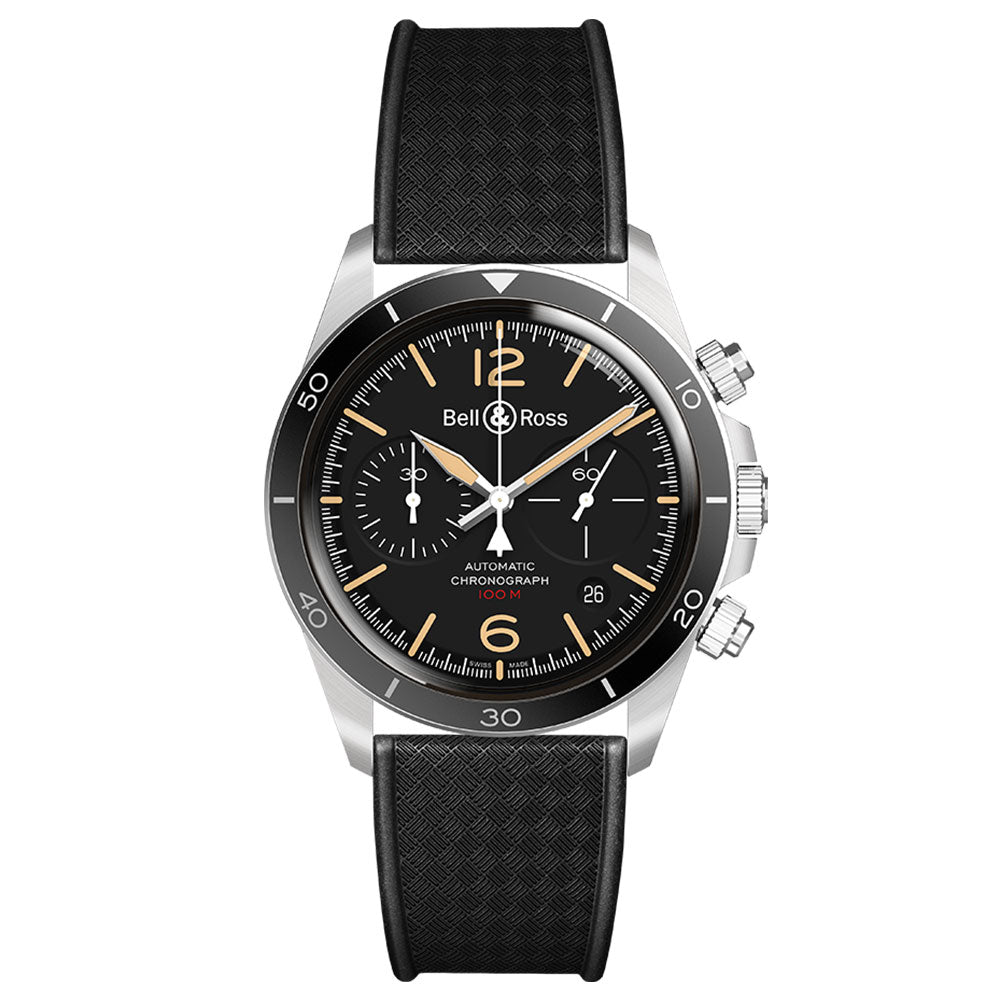 Bell & Ross Men's BRV294-HER-ST/SRB BR V2-94 Heritage Auto