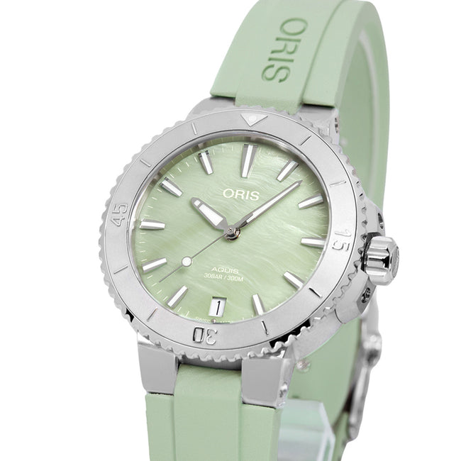 Oris 01 733 7770 4157-07 4 18 67FC Aquis Green Dial Auto