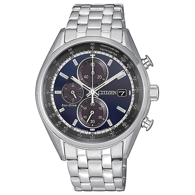 Citizen Men's CA0451-89L Eco-Drive Chrono Blue Dial Watch