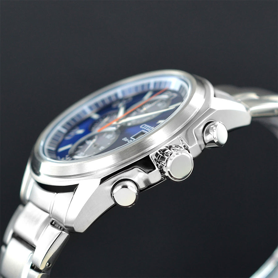 Citizen Men's CA0630-80L Eco-Drive Blue Dial Chrono Watch