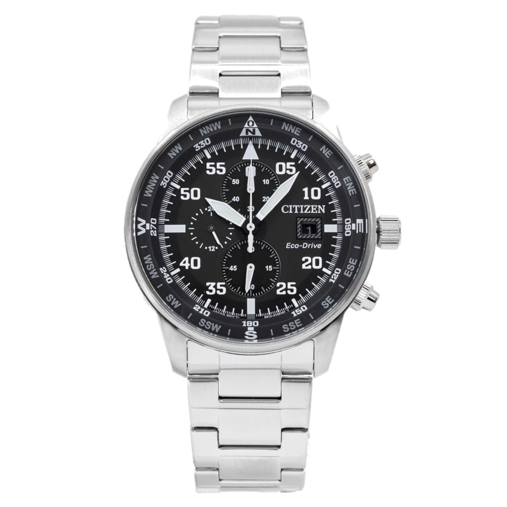 Citizen Men's CA0690-88E Aviator Chrono Black Dial Watch
