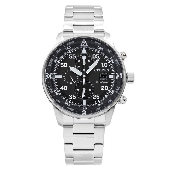 Citizen Men's CA0690-88E Aviator Chrono Black Dial Watch