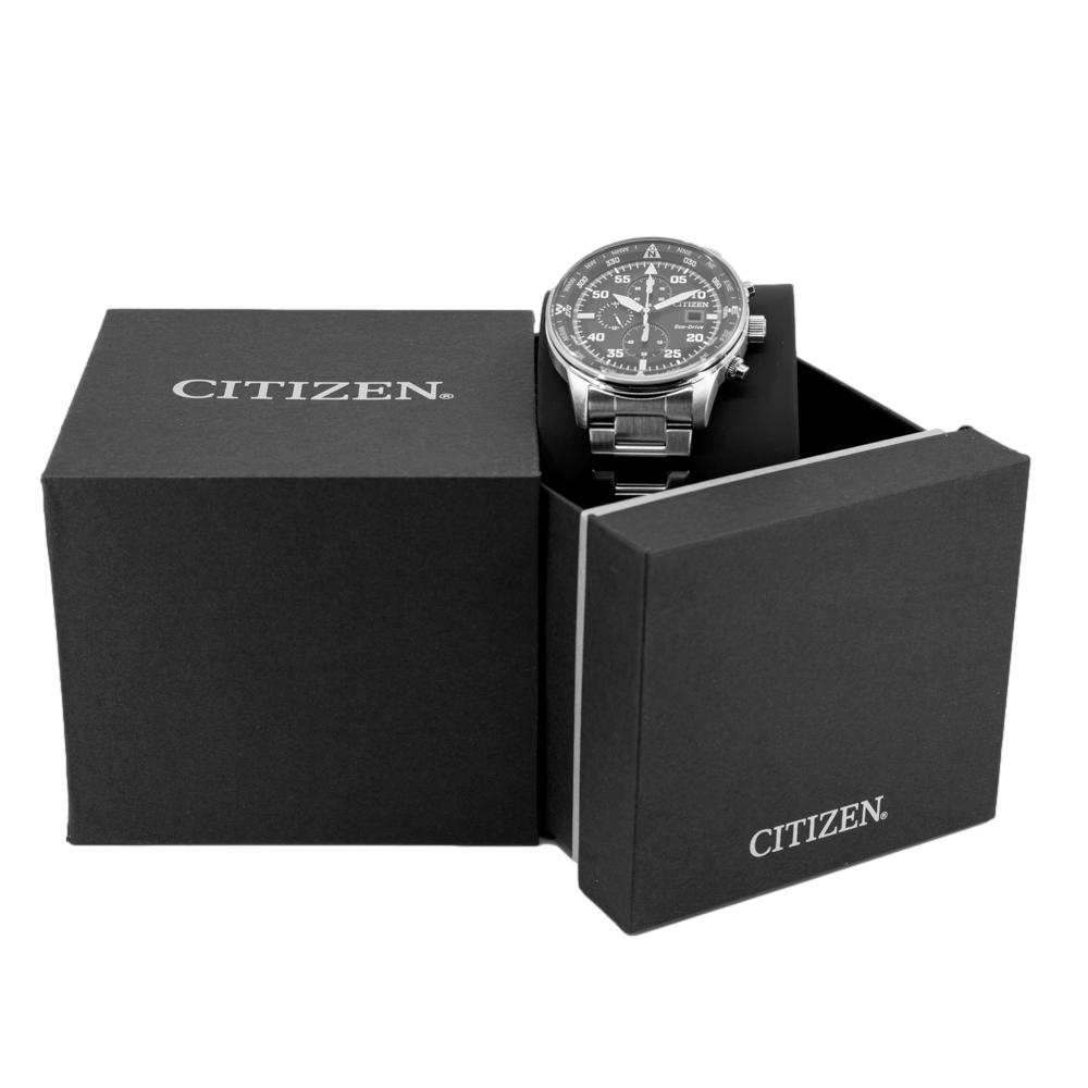 Citizen Men's CA0690-88E Aviator Chrono Black Dial Watch