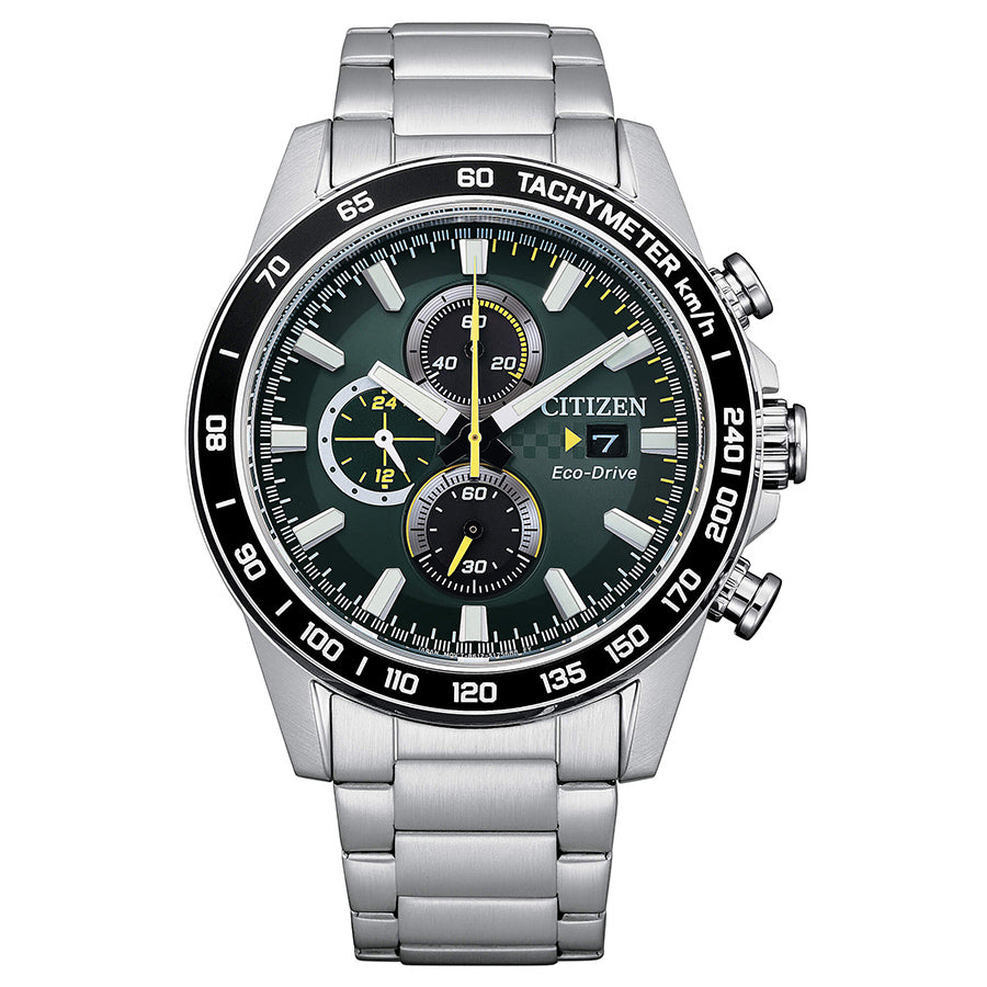 Citizen Men's CA0780-87X Eco-Drive Chrono Racing Green Watch