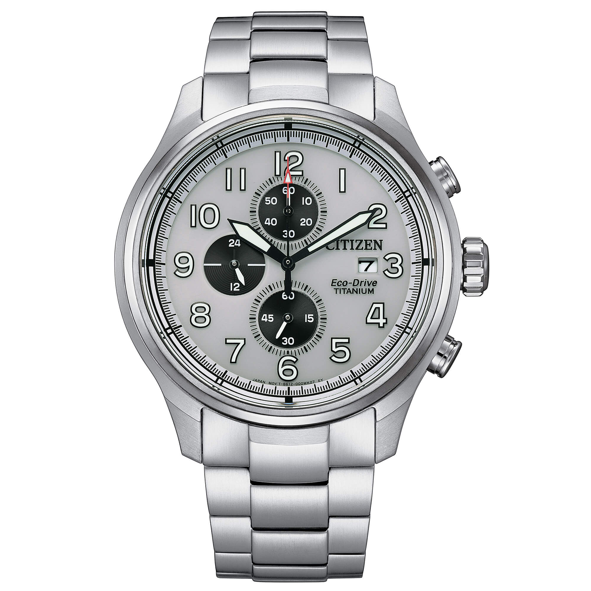 CA0810-88A-Citizen Men's CA0810-88A Crono Super Titanio Eco-Drive