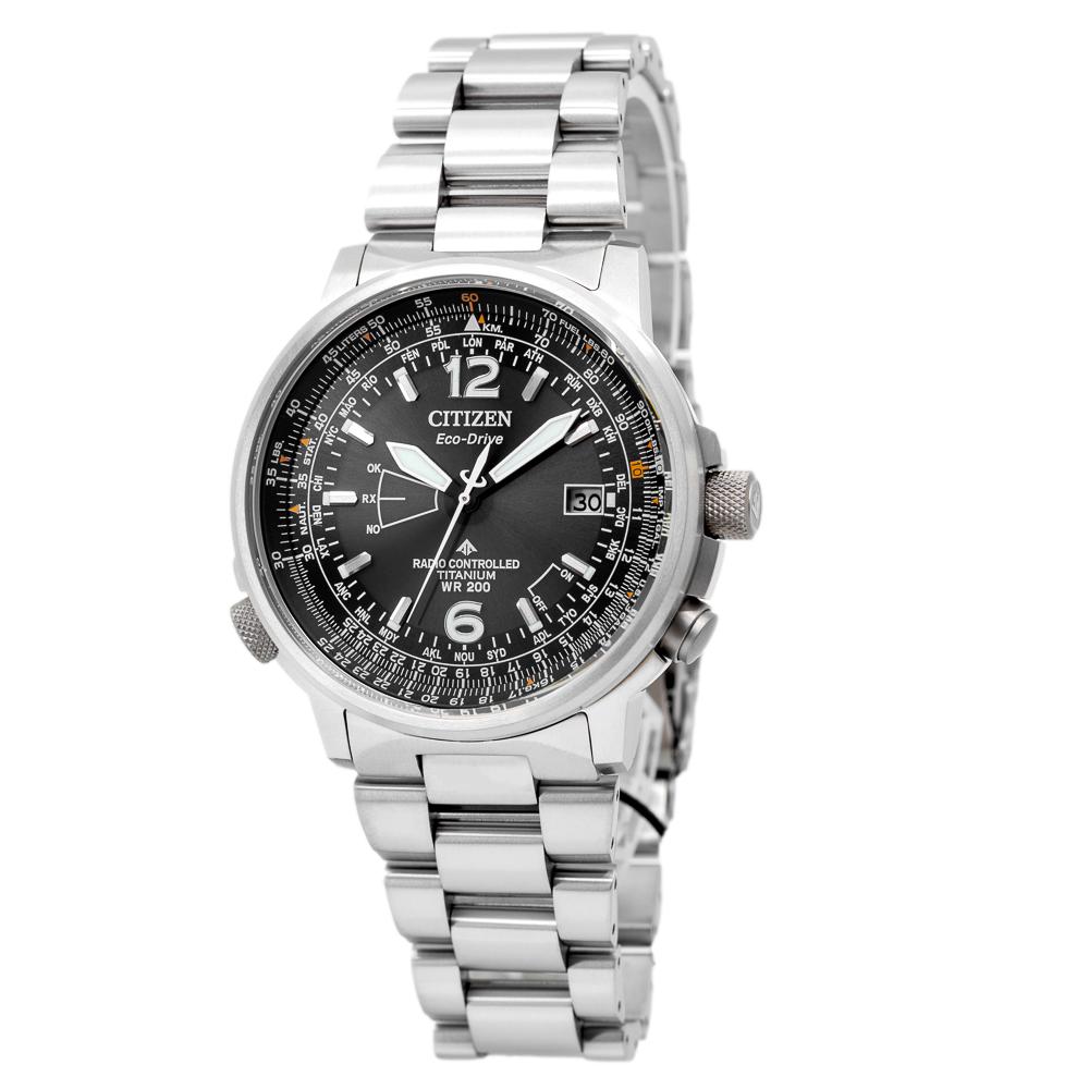 Citizen Men's CB0230-81E Pilot Super Titanium Date Eco-Drive
