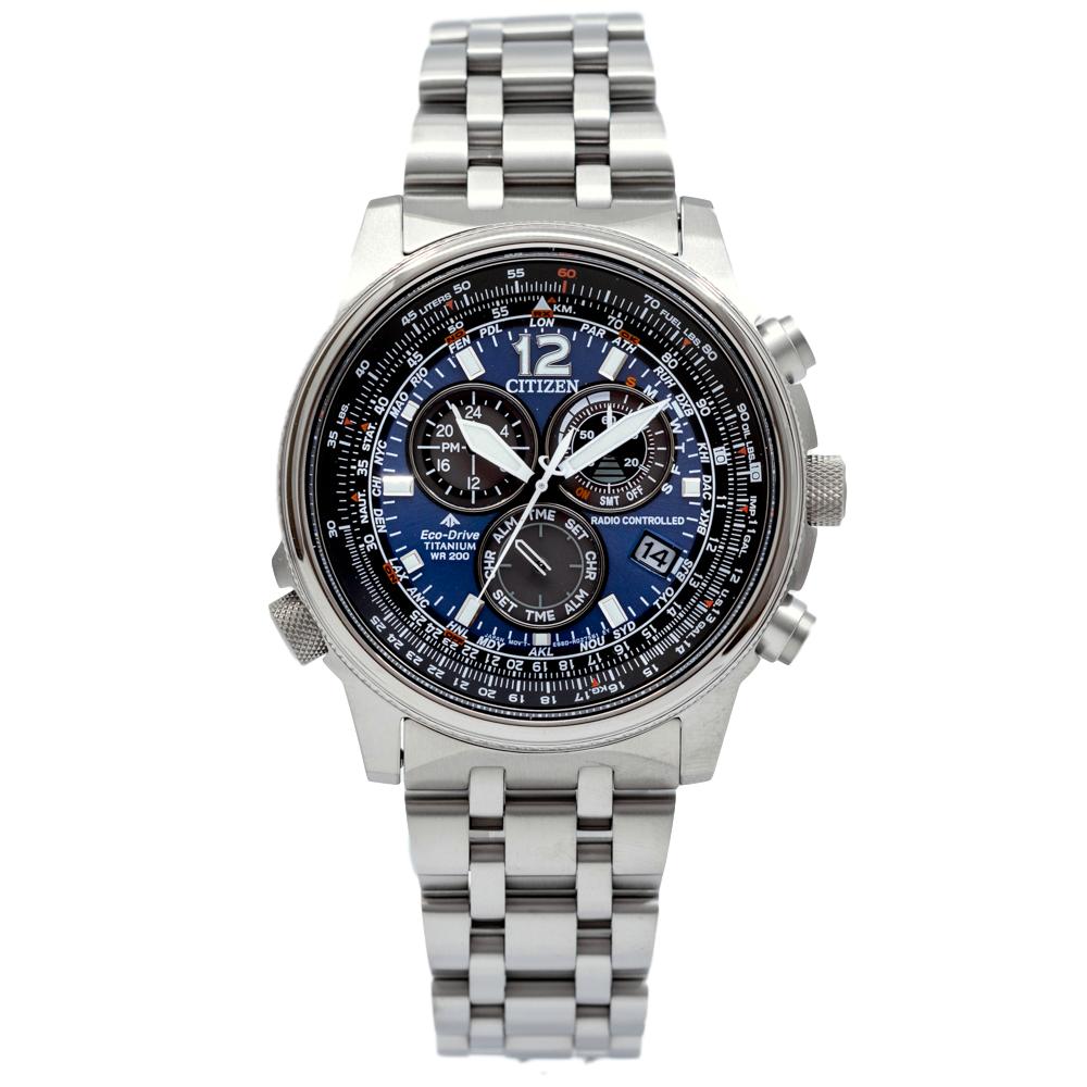 Citizen Herrenuhr CB5850-80L Chrono Pilot Super Titanio