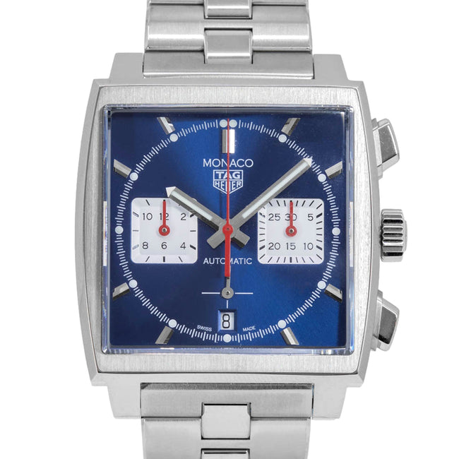 Tag Heuer Herrenuhr CBL2111.BA0644 Monaco Chrono Blaues Zifferblatt