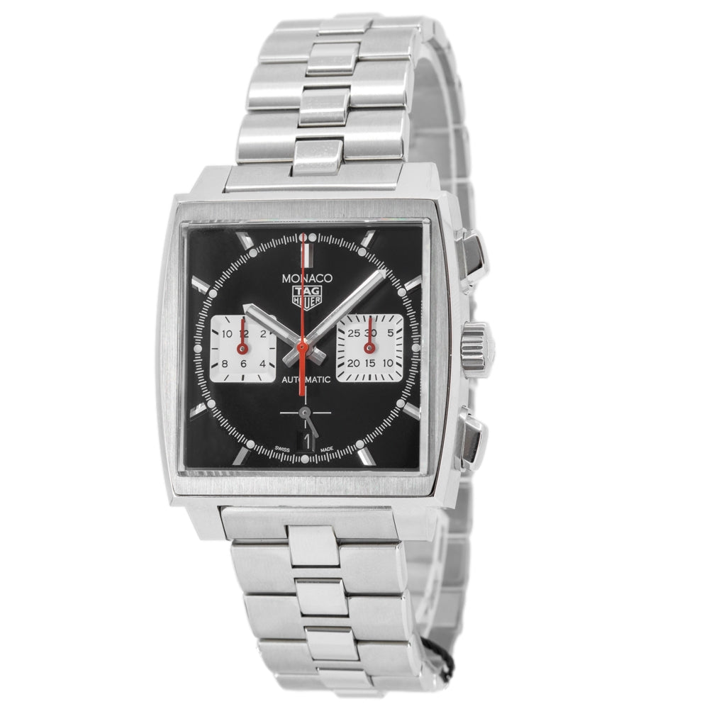Tag Heuer Herren CBL2113.BA0644 Monaco Chrono schwarzes Zifferblatt Uhr