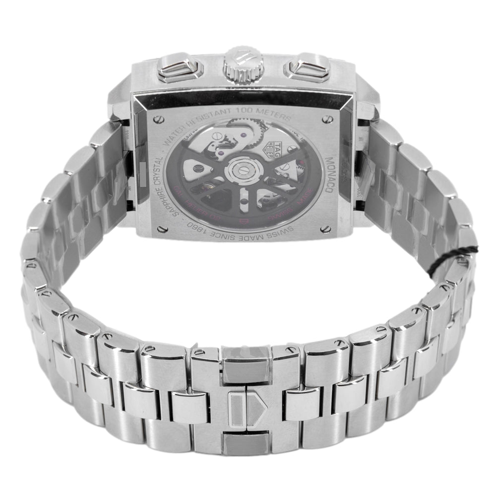 Tag Heuer Herren CBL2113.BA0644 Monaco Chrono schwarzes Zifferblatt Uhr