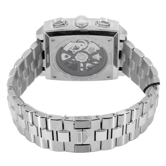 Tag Heuer Herren CBL2113.BA0644 Monaco Chrono schwarzes Zifferblatt Uhr