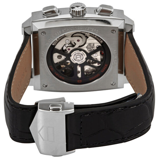 Tag Heuer Man CBL2113.FC6177 Monaco Chrono Schwarzes Zifferblatt Uhr