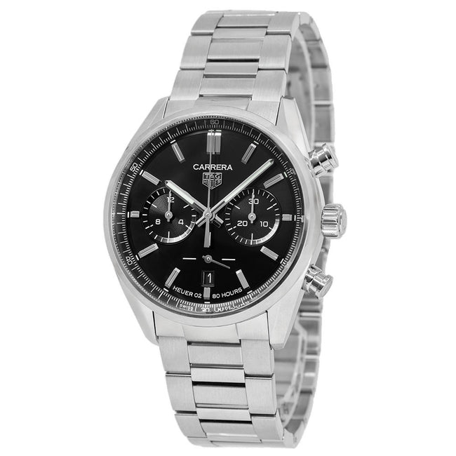 Tag Heuer Herrenuhr CBN2010.BA0642 Carrera Schwarzes Zifferblatt