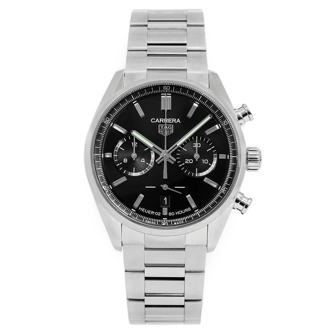 Tag Heuer Herrenuhr CBN2010.BA0642 Carrera Schwarzes Zifferblatt