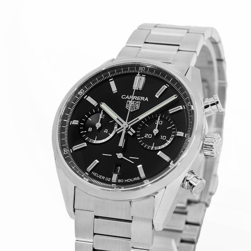 Tag Heuer Herrenuhr CBN2010.BA0642 Carrera Schwarzes Zifferblatt