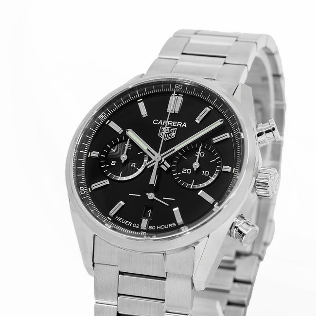 Tag Heuer Herrenuhr CBN2010.BA0642 Carrera Schwarzes Zifferblatt