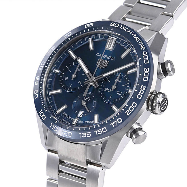 Tag Heuer CBN2A1A.BA0643 Carrera Blaues Zifferblatt Chrono Uhr