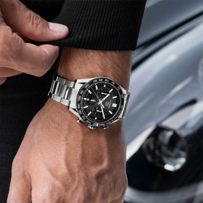 Tag heuer carrera silver clearance